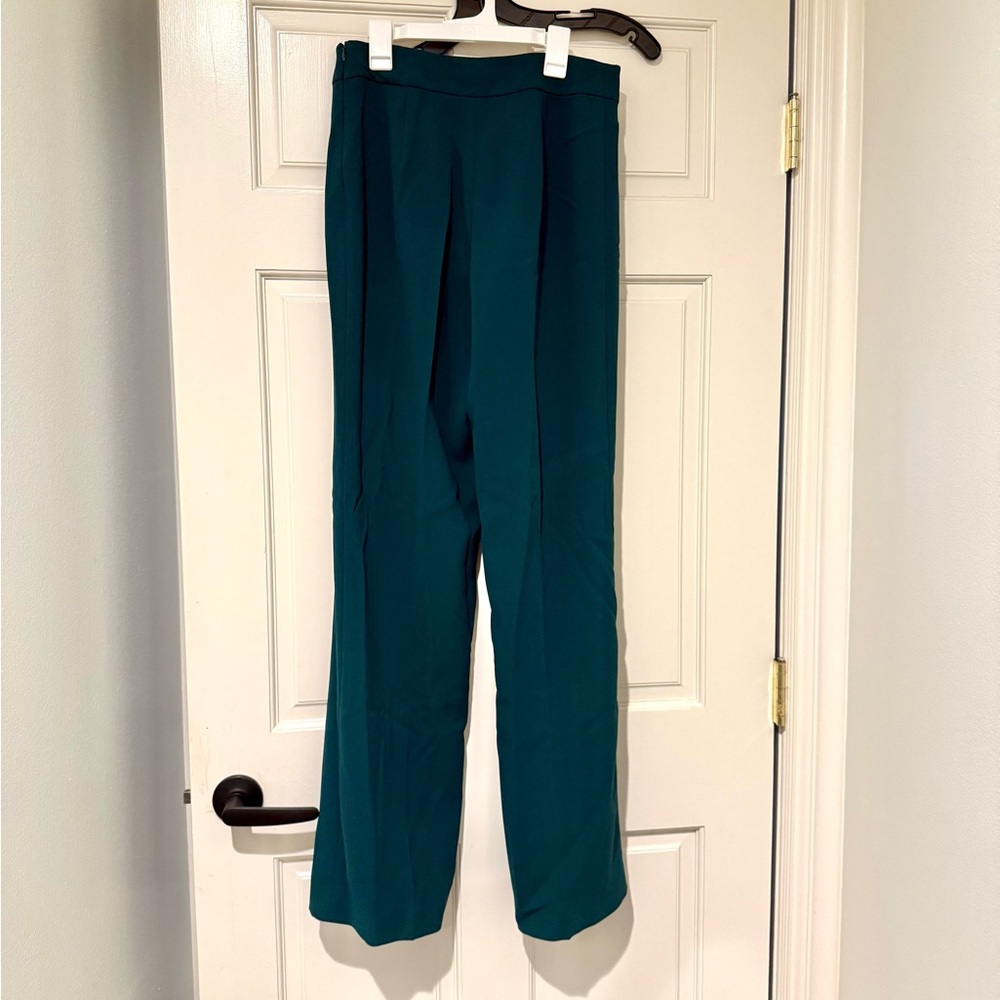 Teal High-Waisted Pants